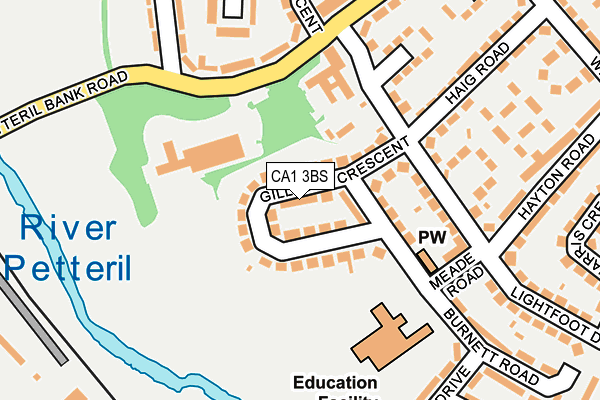 CA1 3BS map - OS OpenMap – Local (Ordnance Survey)