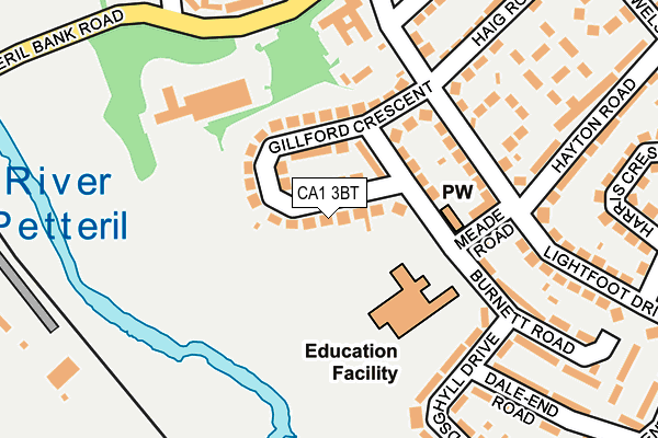 CA1 3BT map - OS OpenMap – Local (Ordnance Survey)