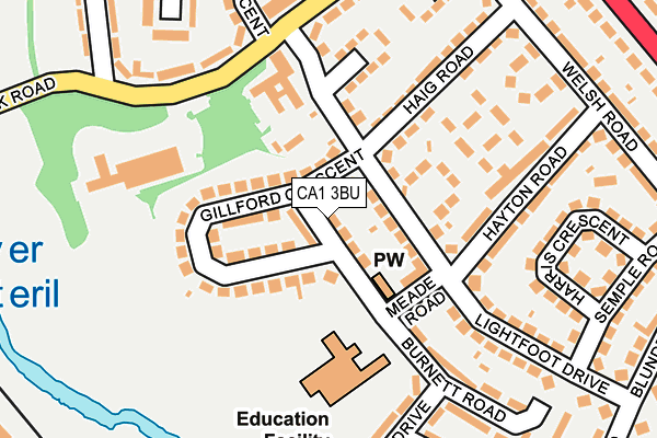 CA1 3BU map - OS OpenMap – Local (Ordnance Survey)