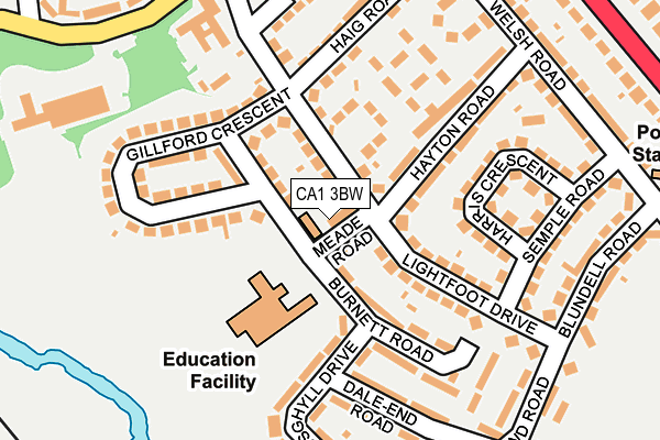 CA1 3BW map - OS OpenMap – Local (Ordnance Survey)