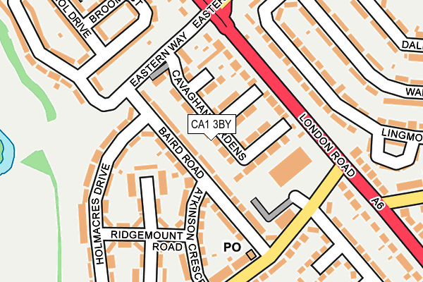 CA1 3BY map - OS OpenMap – Local (Ordnance Survey)