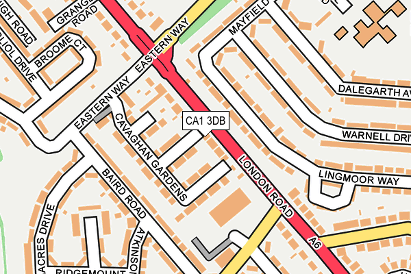 CA1 3DB map - OS OpenMap – Local (Ordnance Survey)