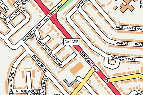 CA1 3DF map - OS OpenMap – Local (Ordnance Survey)