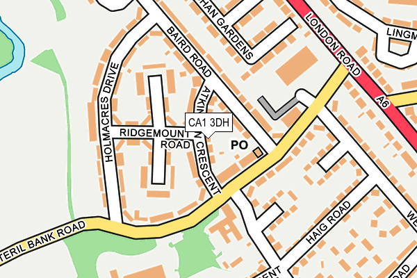 CA1 3DH map - OS OpenMap – Local (Ordnance Survey)