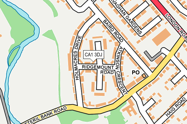 CA1 3DJ map - OS OpenMap – Local (Ordnance Survey)