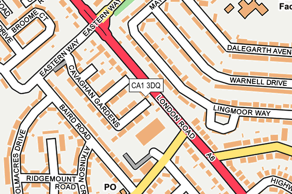 CA1 3DQ map - OS OpenMap – Local (Ordnance Survey)