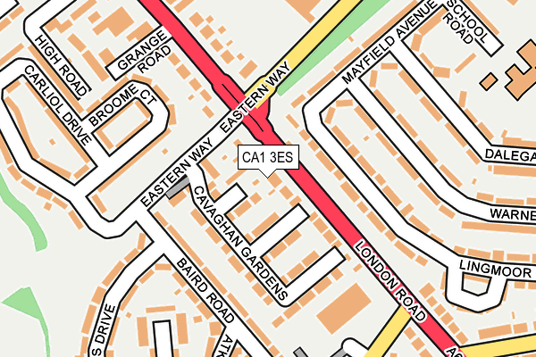 CA1 3ES map - OS OpenMap – Local (Ordnance Survey)