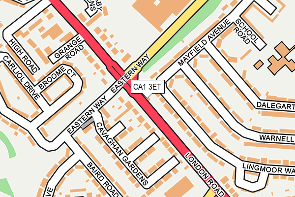 CA1 3ET map - OS OpenMap – Local (Ordnance Survey)