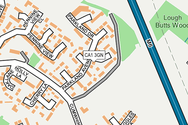 CA1 3GN map - OS OpenMap – Local (Ordnance Survey)