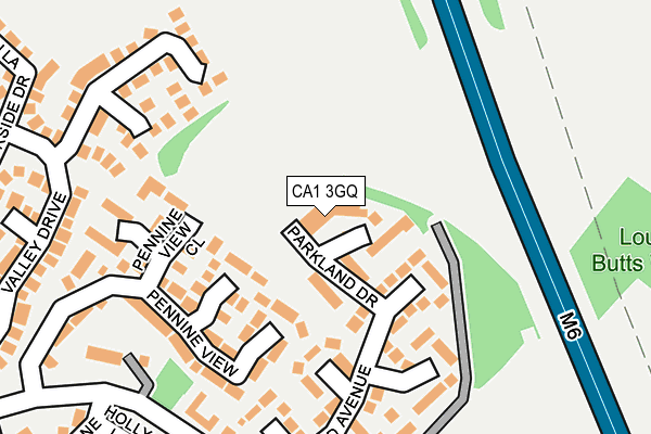 CA1 3GQ map - OS OpenMap – Local (Ordnance Survey)