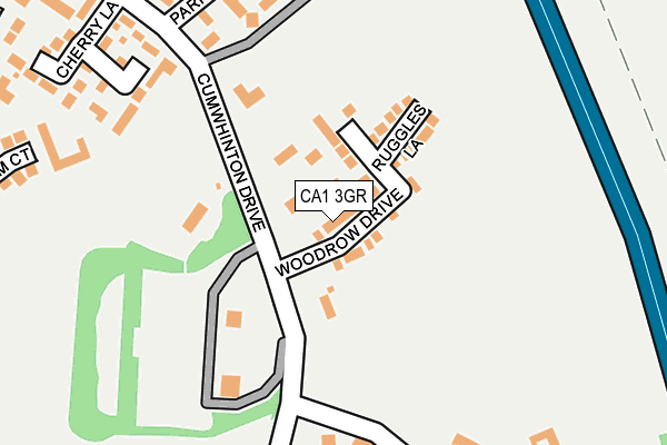 CA1 3GR map - OS OpenMap – Local (Ordnance Survey)