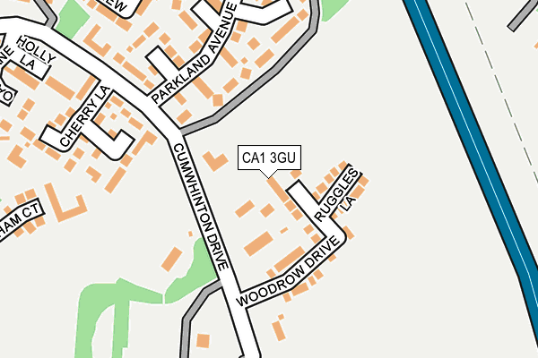 CA1 3GU map - OS OpenMap – Local (Ordnance Survey)