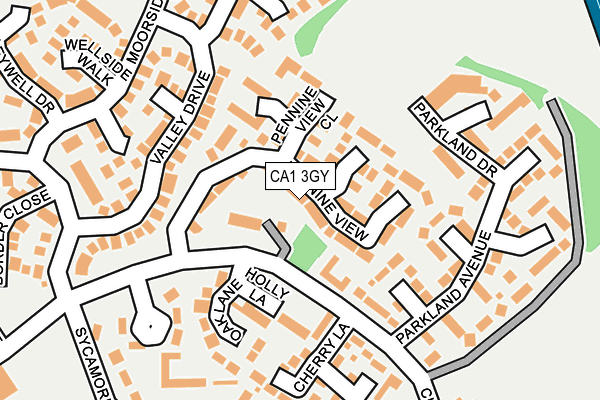 CA1 3GY map - OS OpenMap – Local (Ordnance Survey)