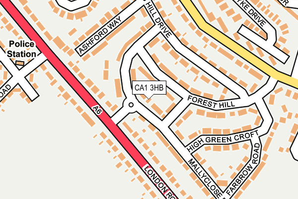 CA1 3HB map - OS OpenMap – Local (Ordnance Survey)