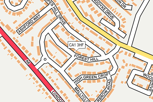 CA1 3HF map - OS OpenMap – Local (Ordnance Survey)