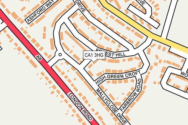 CA1 3HG map - OS OpenMap – Local (Ordnance Survey)