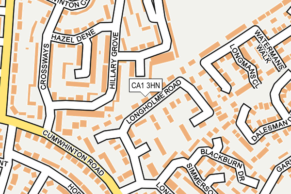 CA1 3HN map - OS OpenMap – Local (Ordnance Survey)