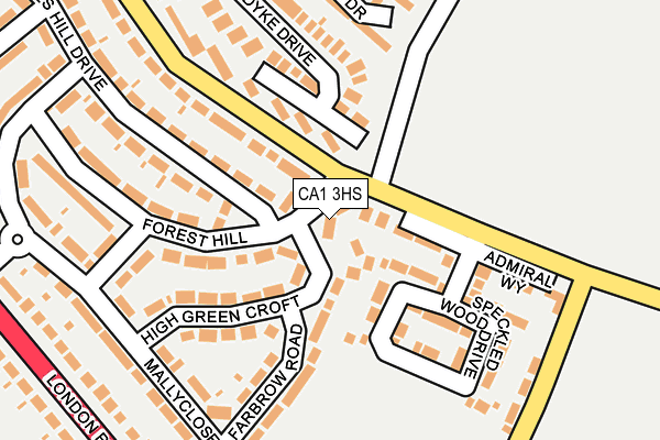 CA1 3HS map - OS OpenMap – Local (Ordnance Survey)