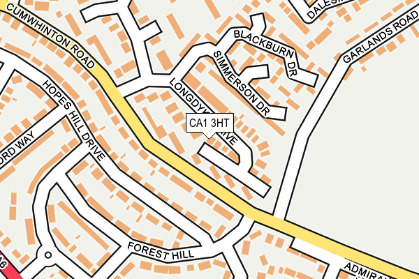 CA1 3HT map - OS OpenMap – Local (Ordnance Survey)