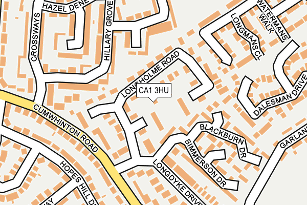 CA1 3HU map - OS OpenMap – Local (Ordnance Survey)