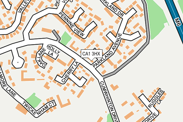 CA1 3HX map - OS OpenMap – Local (Ordnance Survey)