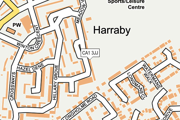 CA1 3JJ map - OS OpenMap – Local (Ordnance Survey)