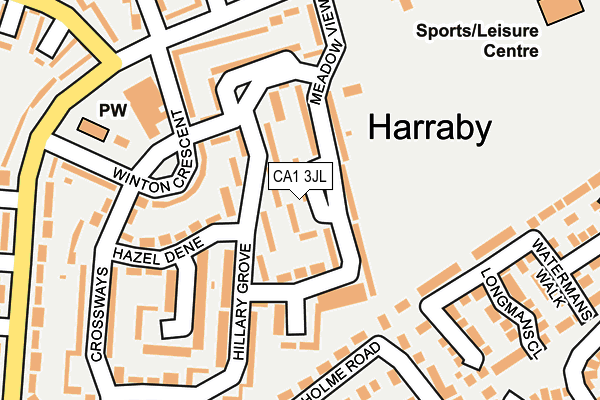 CA1 3JL map - OS OpenMap – Local (Ordnance Survey)