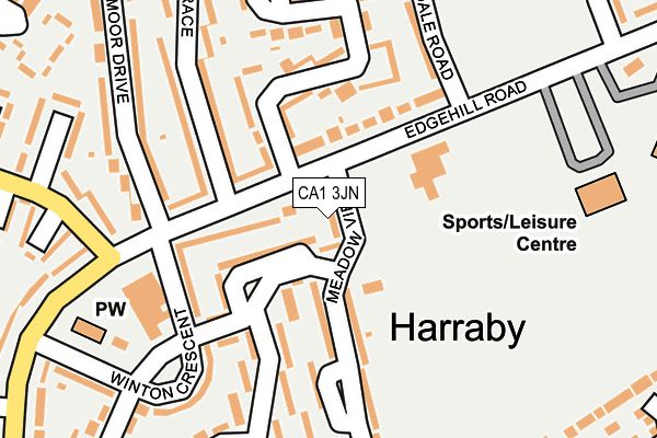 CA1 3JN map - OS OpenMap – Local (Ordnance Survey)