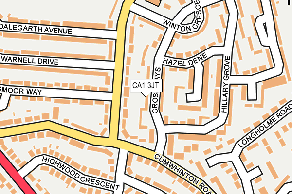 CA1 3JT map - OS OpenMap – Local (Ordnance Survey)