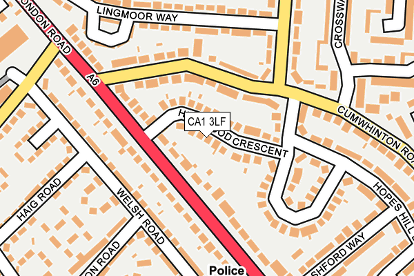 CA1 3LF map - OS OpenMap – Local (Ordnance Survey)