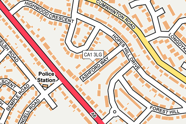 CA1 3LG map - OS OpenMap – Local (Ordnance Survey)