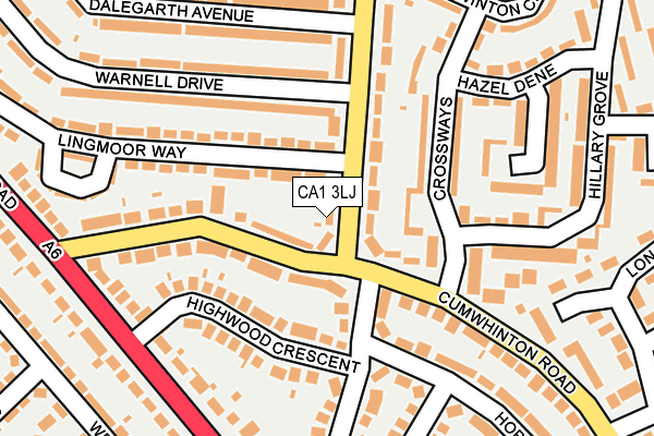 CA1 3LJ map - OS OpenMap – Local (Ordnance Survey)
