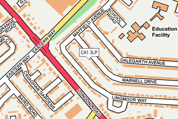 CA1 3LP map - OS OpenMap – Local (Ordnance Survey)