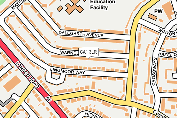 CA1 3LR map - OS OpenMap – Local (Ordnance Survey)