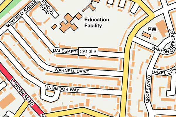 CA1 3LS map - OS OpenMap – Local (Ordnance Survey)