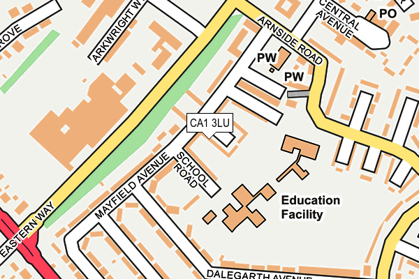 CA1 3LU map - OS OpenMap – Local (Ordnance Survey)