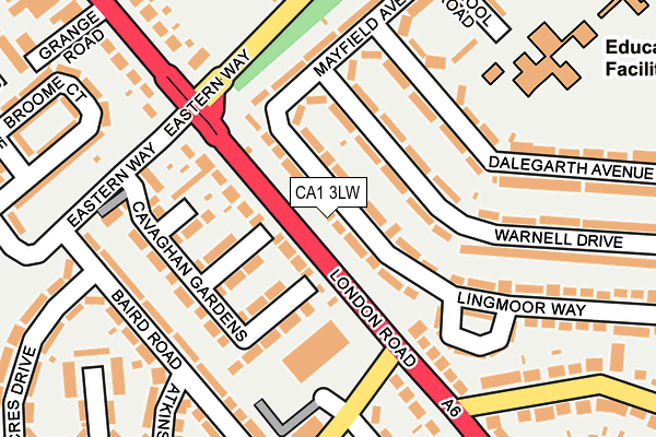 CA1 3LW map - OS OpenMap – Local (Ordnance Survey)