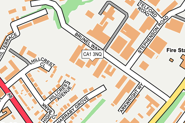 CA1 3NQ map - OS OpenMap – Local (Ordnance Survey)