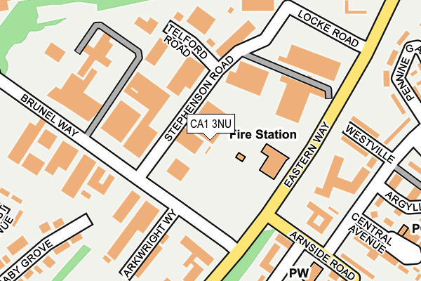 CA1 3NU map - OS OpenMap – Local (Ordnance Survey)