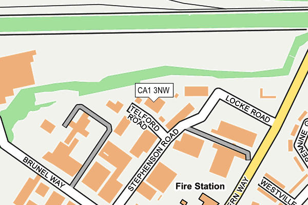 CA1 3NW map - OS OpenMap – Local (Ordnance Survey)