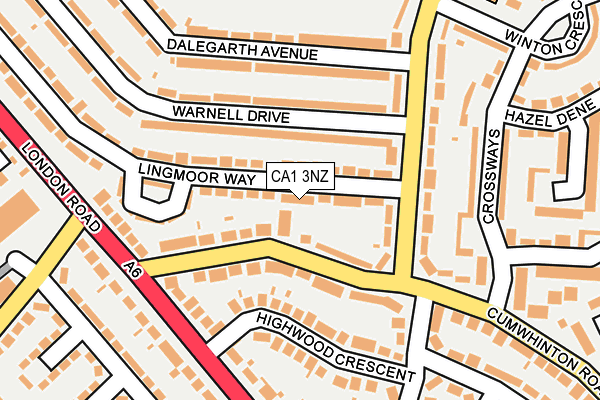 CA1 3NZ map - OS OpenMap – Local (Ordnance Survey)