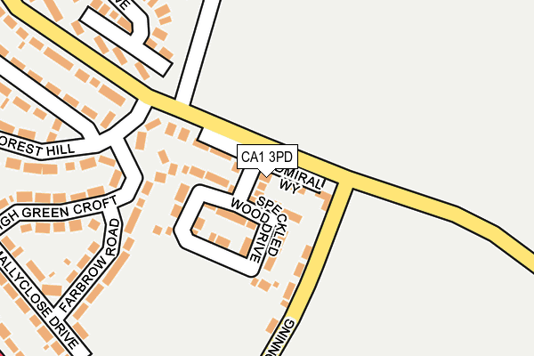 CA1 3PD map - OS OpenMap – Local (Ordnance Survey)