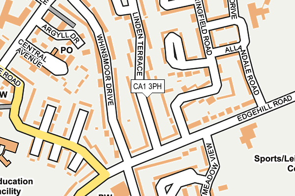 CA1 3PH map - OS OpenMap – Local (Ordnance Survey)