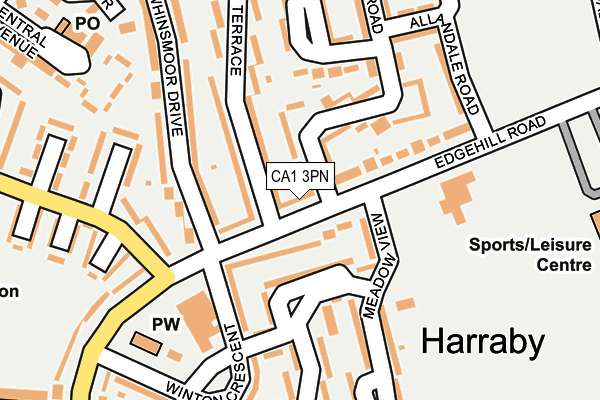 CA1 3PN map - OS OpenMap – Local (Ordnance Survey)