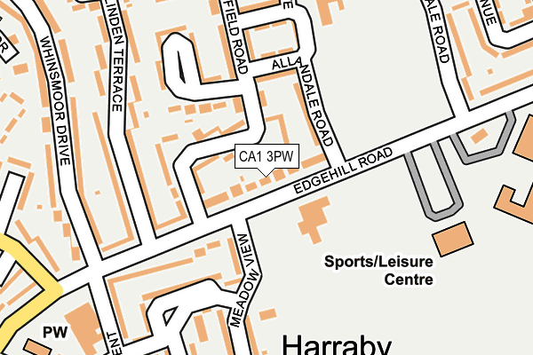 CA1 3PW map - OS OpenMap – Local (Ordnance Survey)