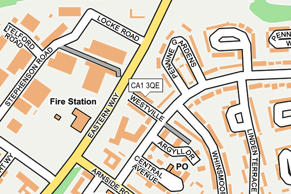 CA1 3QE map - OS OpenMap – Local (Ordnance Survey)