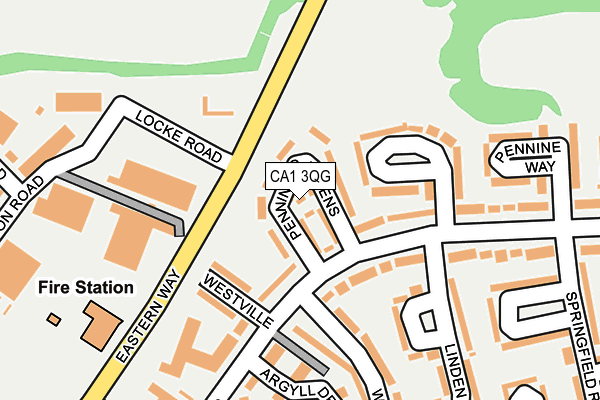 CA1 3QG map - OS OpenMap – Local (Ordnance Survey)