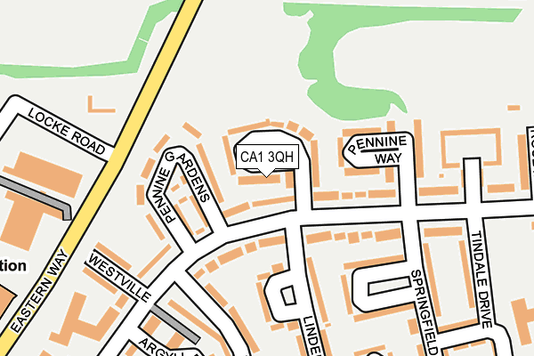 CA1 3QH map - OS OpenMap – Local (Ordnance Survey)