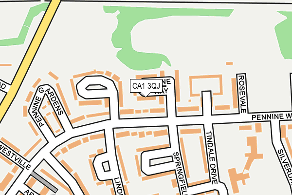 CA1 3QJ map - OS OpenMap – Local (Ordnance Survey)