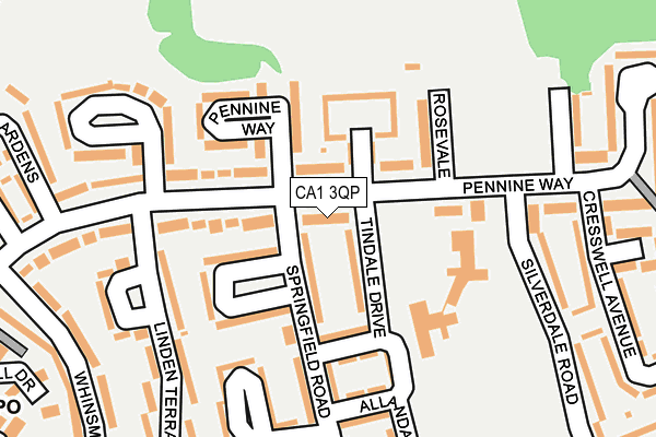 CA1 3QP map - OS OpenMap – Local (Ordnance Survey)